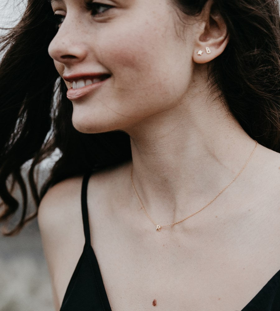Sophie | Little Letter Necklace | Gold