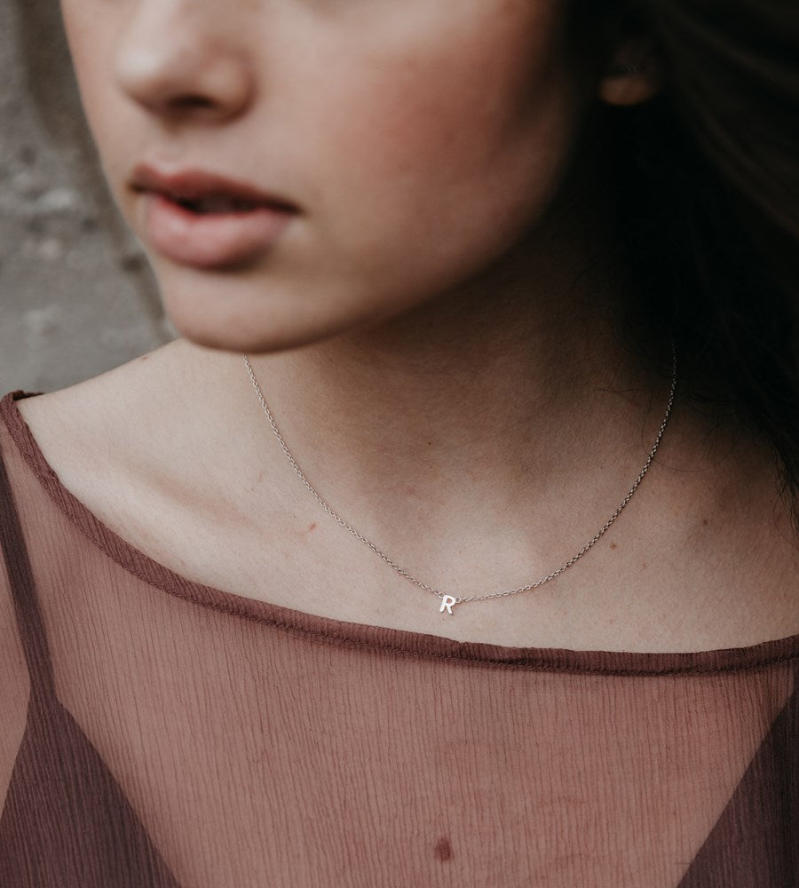 Sophie | Little Letter Necklace | Sterling Silver