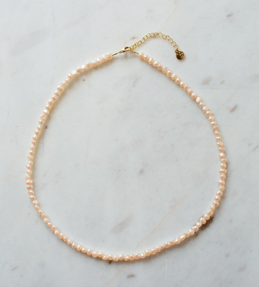 Sophie | Peachy in Pearls Necklace