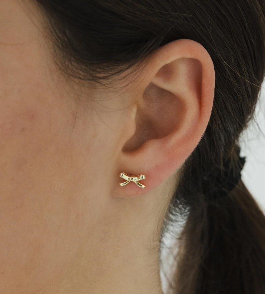 Sophie | Bow Studs Gold