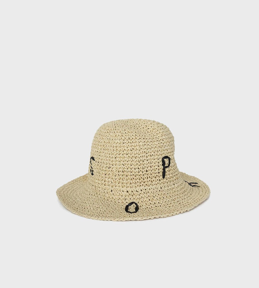 Sophie | So Relaxed Hat | Ivory with Black Letter stitching