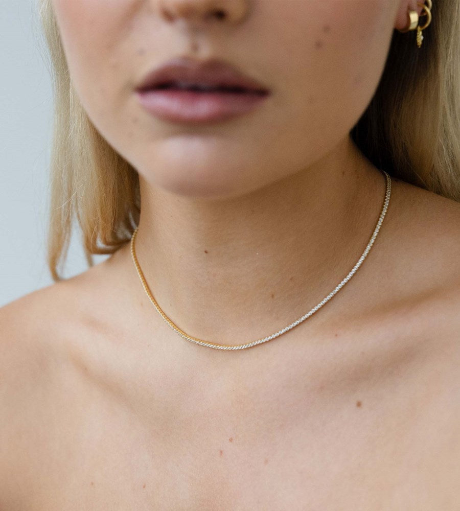 Sophie | Tennis Necklace | Gold