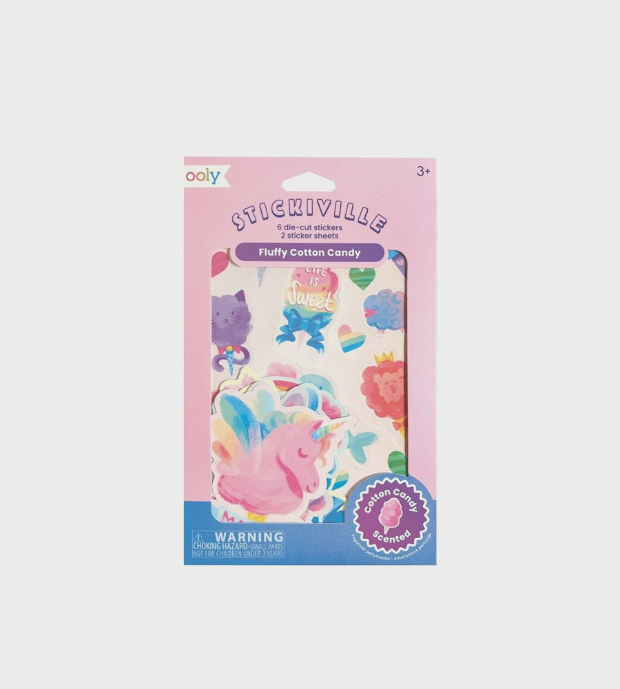Stickiville Fluffy Cotton Candy Scented Stickers