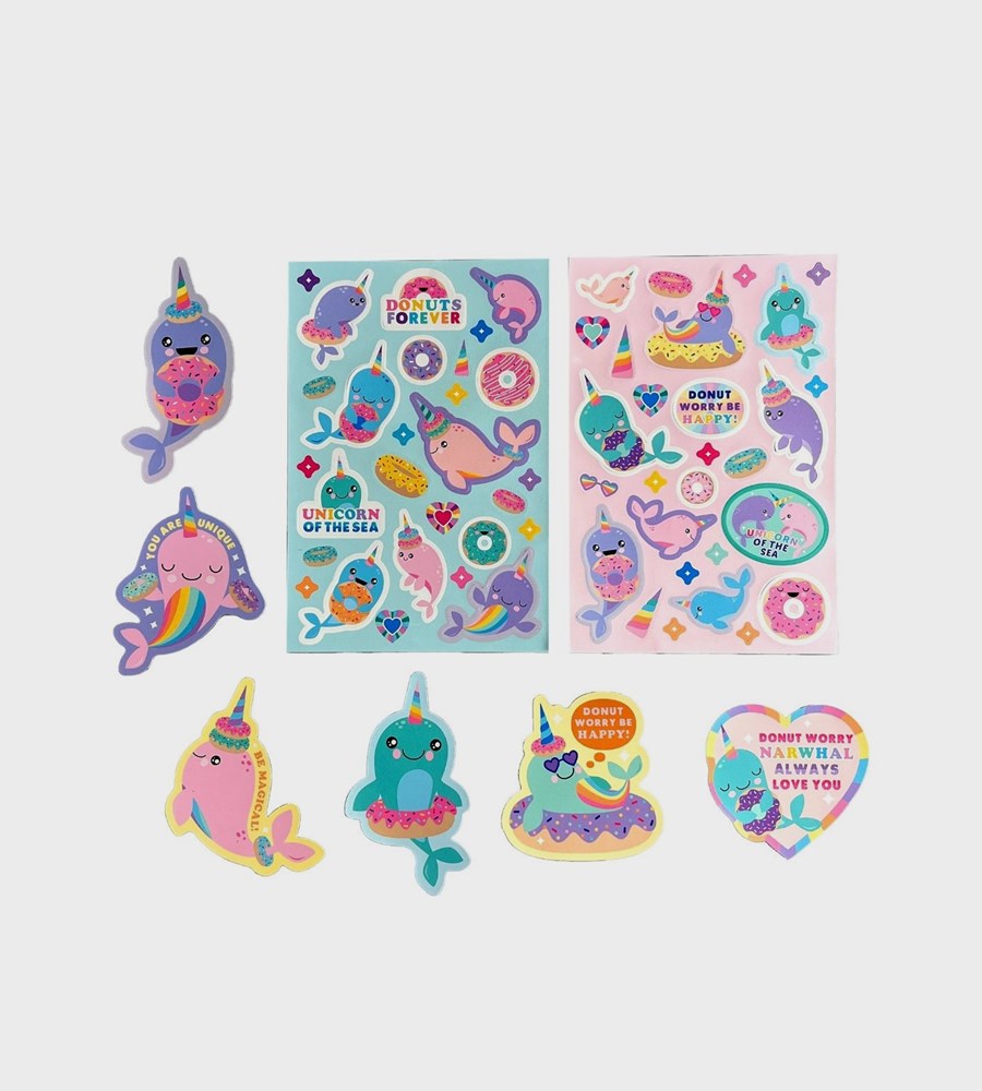Stickiville Nom Nom Narwhals Scented Stickers