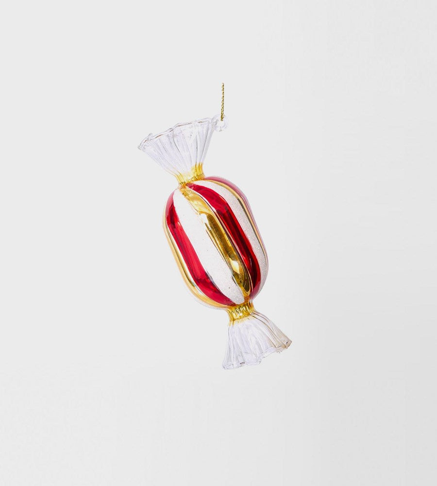 Striped Candy Decoration Red