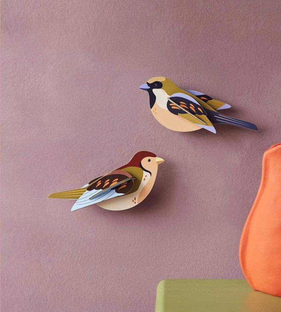 Studio Roof | Birds Wall Art B6 | Sparrows