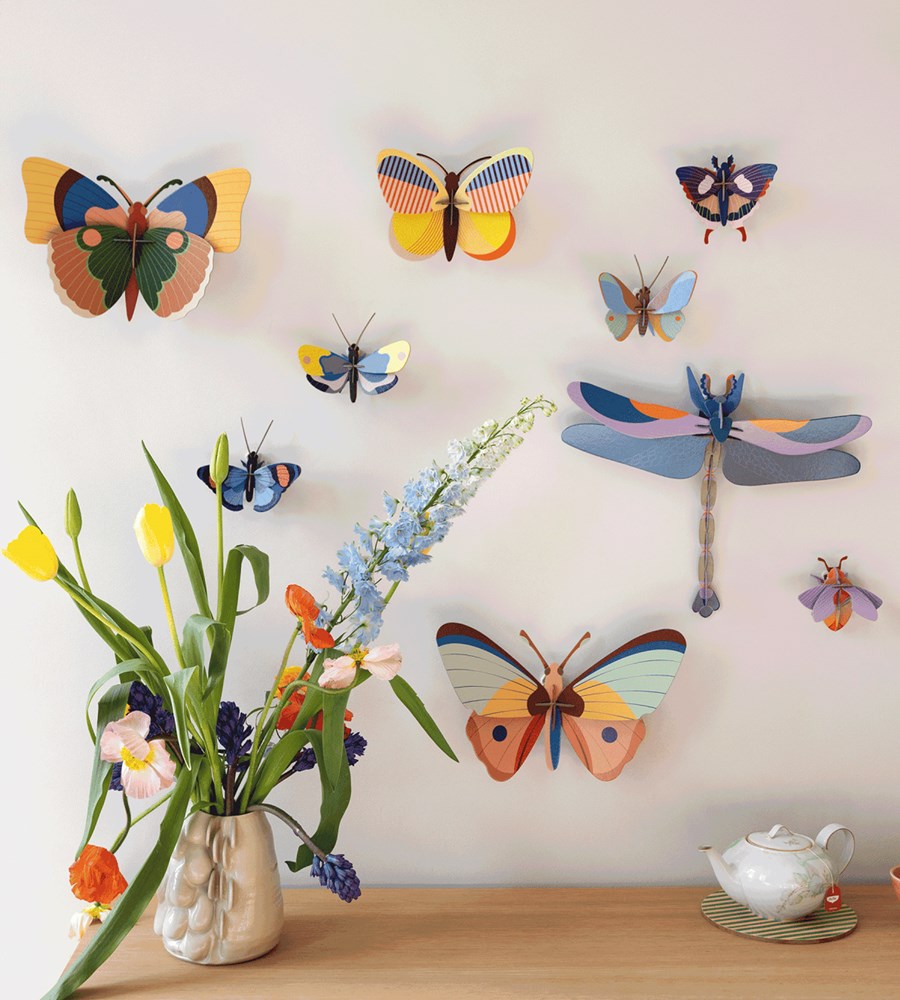 Studio Roof | Butterlies Wall Art A4 | Cattleheart Butterfly