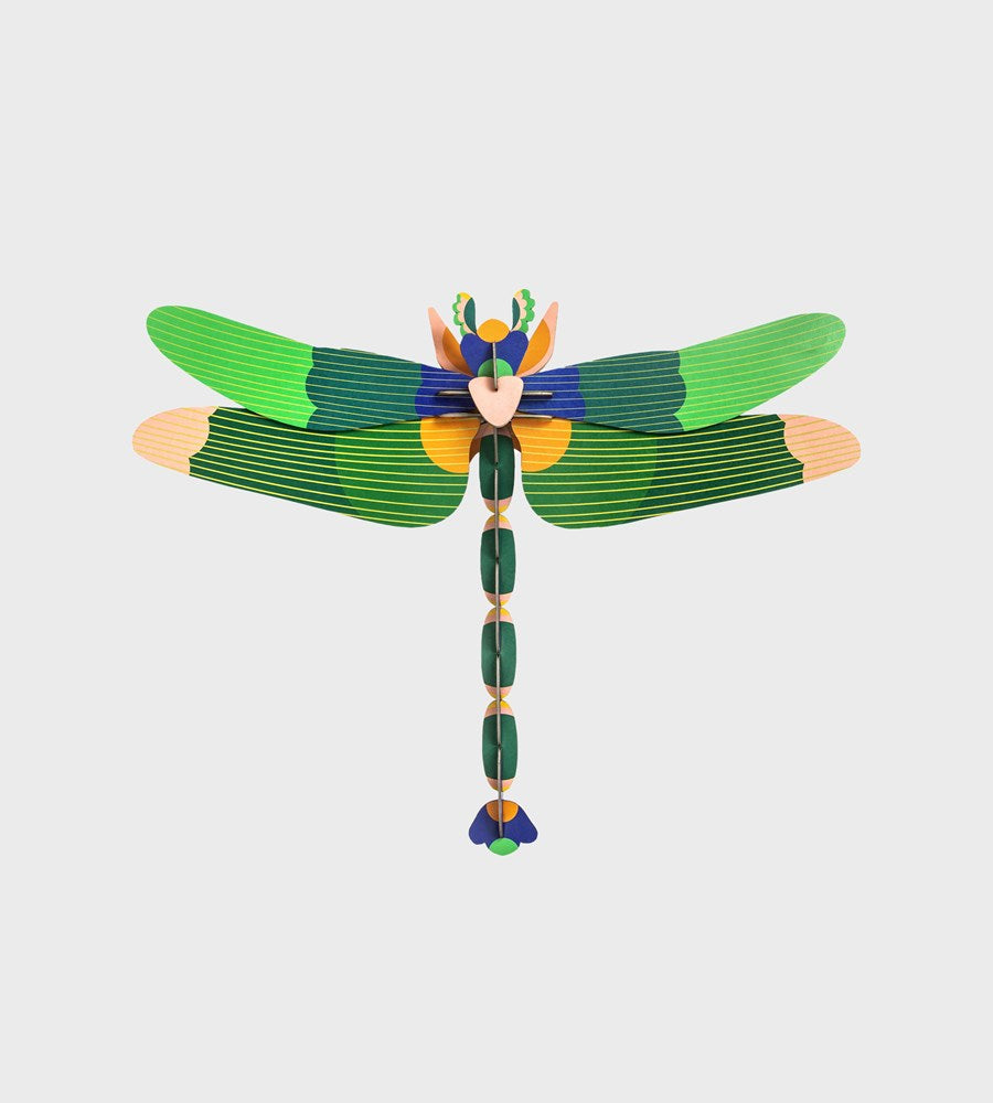 Studio Roof | Wall Art Butterflies A4 | Green Dragonfly