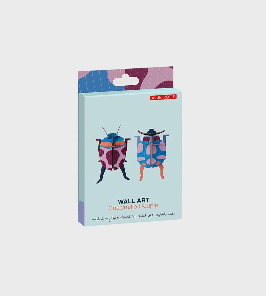 Studio Roof | Wall Art Beetles B7 | Coccinelle Couple