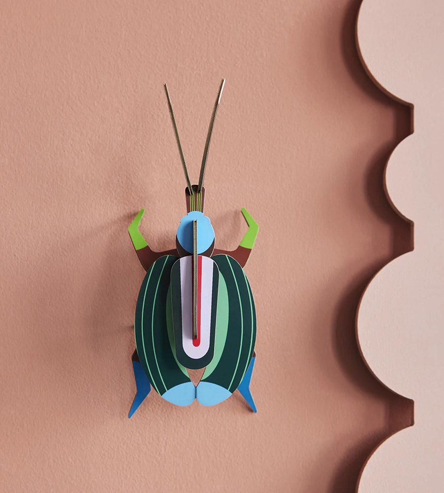 Studio Roof | Wall Art Beetles B7 | Green Fig Beetle