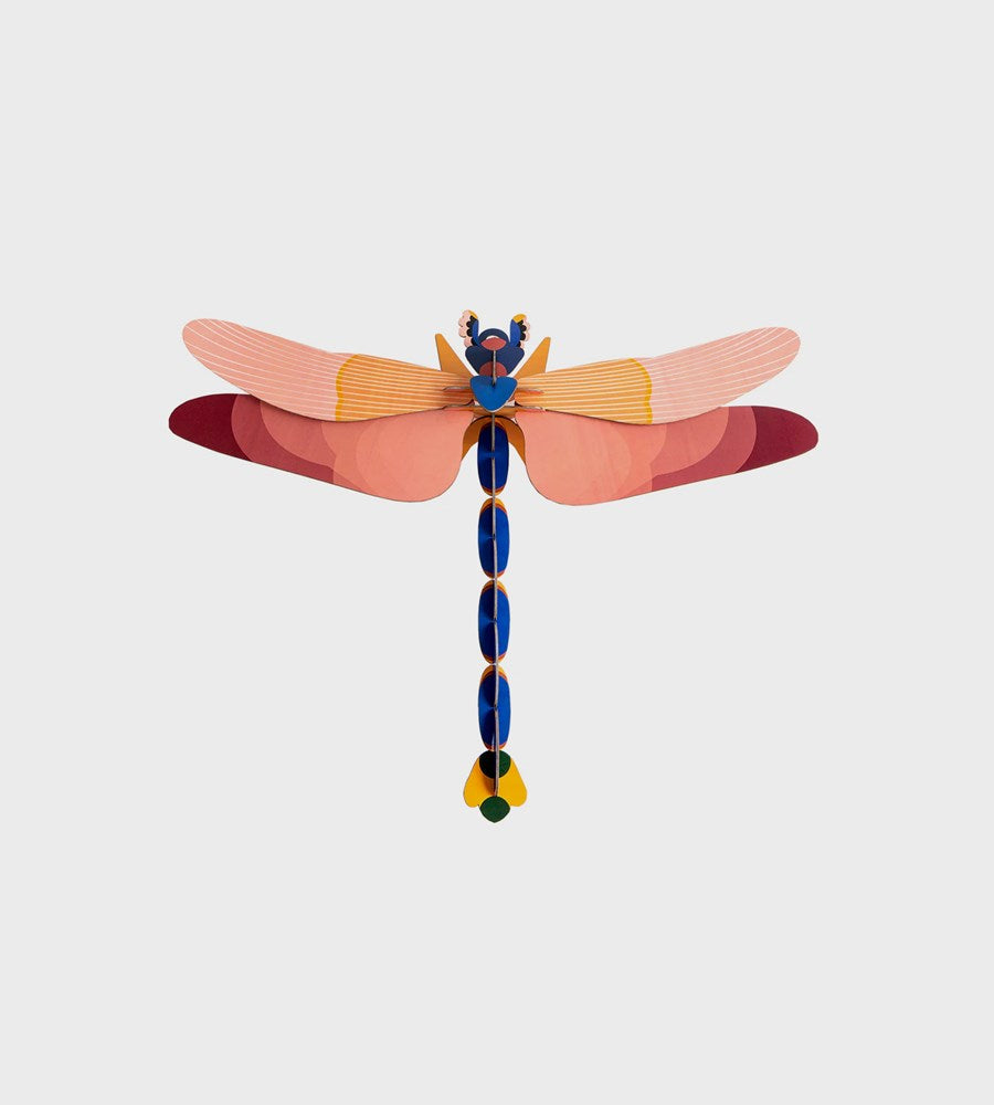 Studio Roof | Wall Art Butterflies A4 | Pink Dragonfly