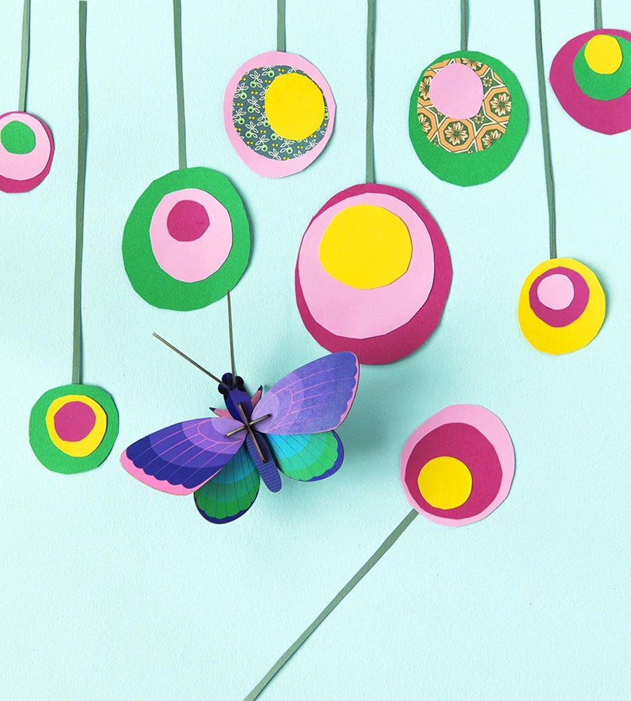 Studio Roof | Wall Art Butterflies B7 | Blue Copper Butterfly