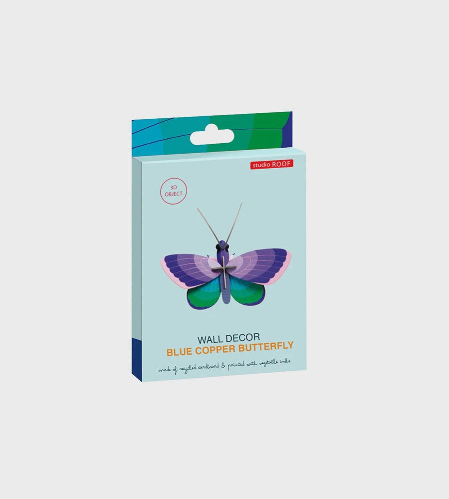 Studio Roof | Wall Art Butterflies B7 | Blue Copper Butterfly