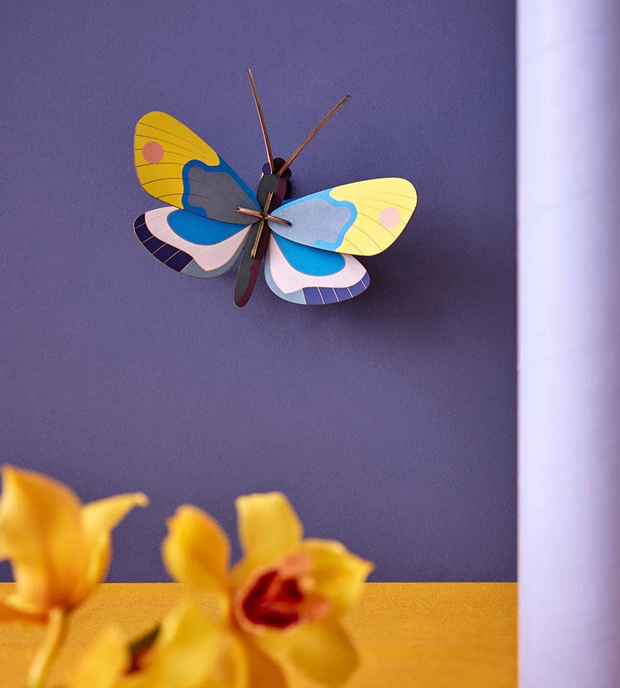 Studio Roof | Wall Art Butterflies B7 | Yellow Monarch Butterfly