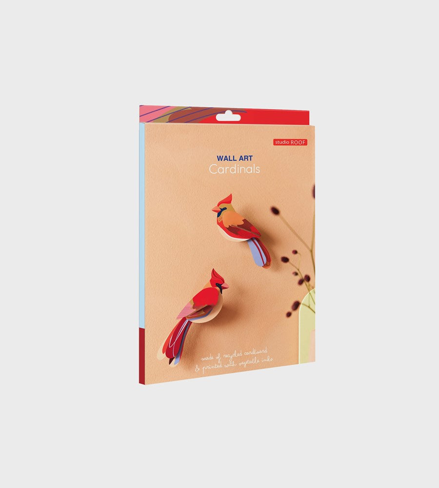 Studio Roof | Wall Art Garden Birds B6 | Cardinals