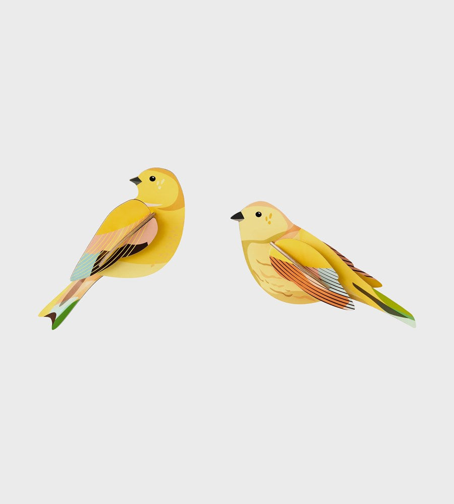 Studio Roof | Wall Art Garden Birds B6 | Citrinella Pair