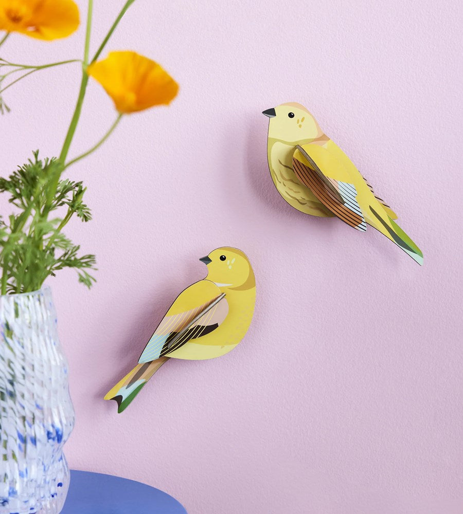 Studio Roof | Wall Art Garden Birds B6 | Citrinella Pair