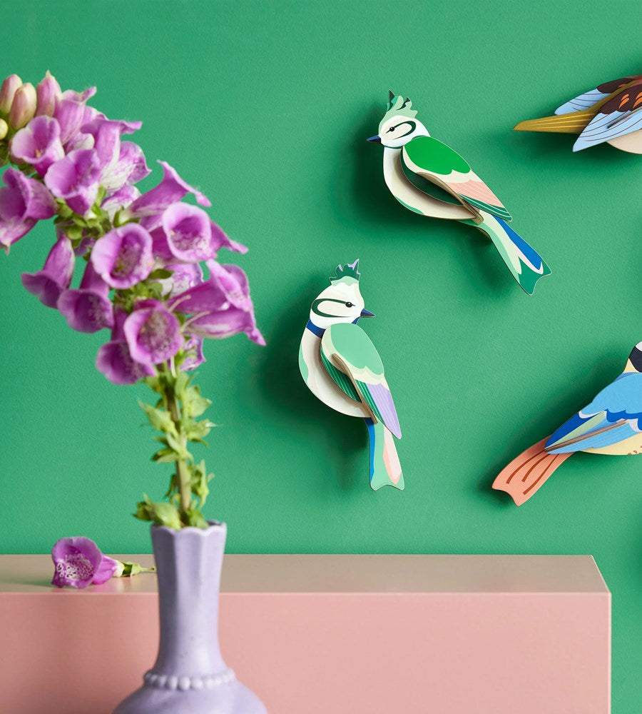 Studio Roof | Wall Art Garden Birds B6 | Forest Crests