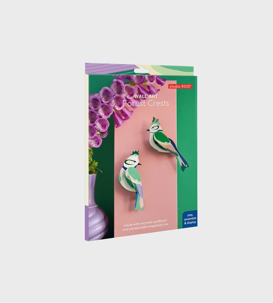 Studio Roof | Wall Art Garden Birds B6 | Forest Crests