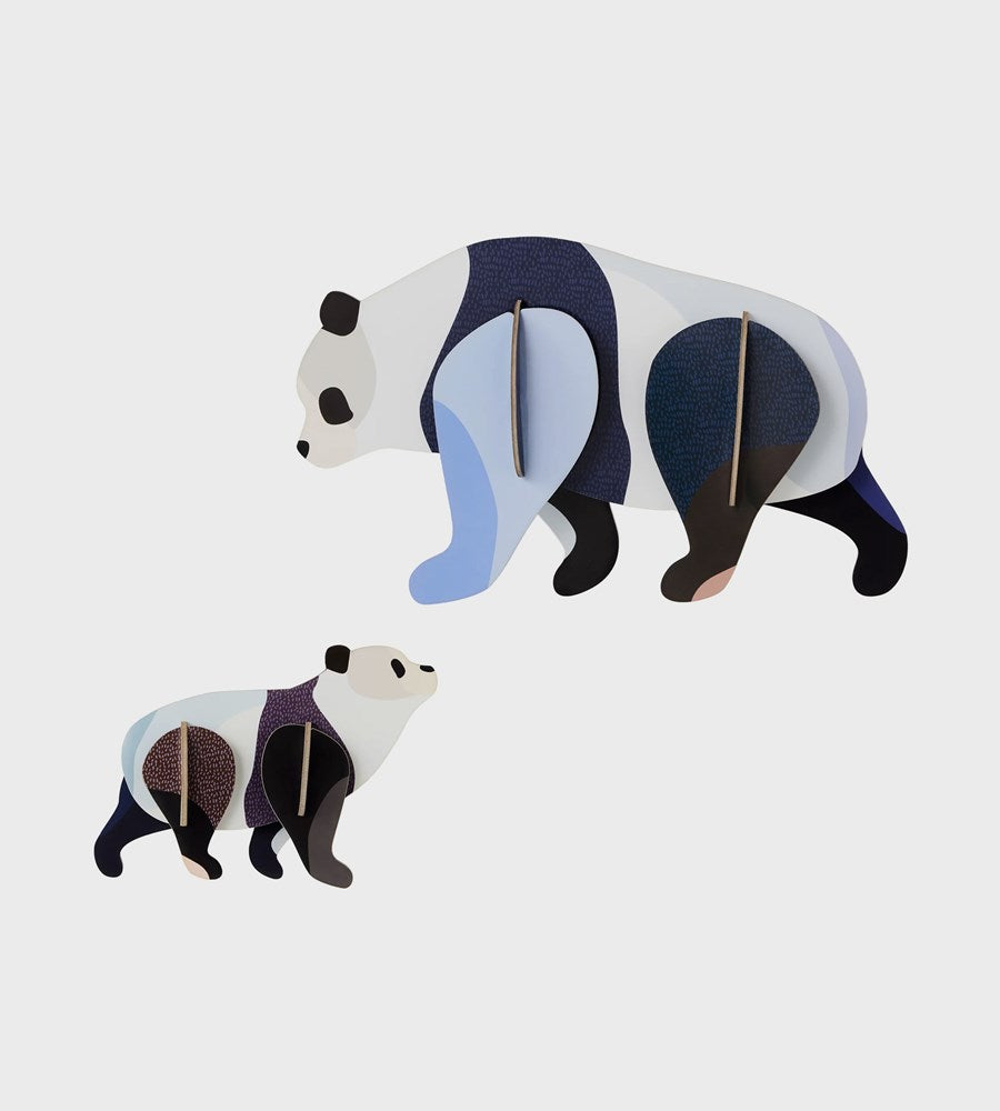 Studio Roof | Wall Art Jungle Animals A4 | Panda Family