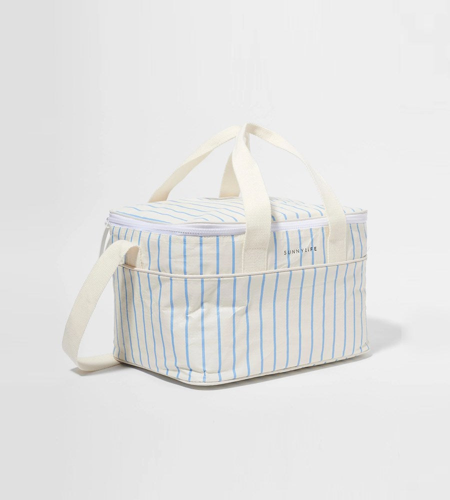 SunnyLife I Cooler Bag Le Weekend I Mid Blue-Cream