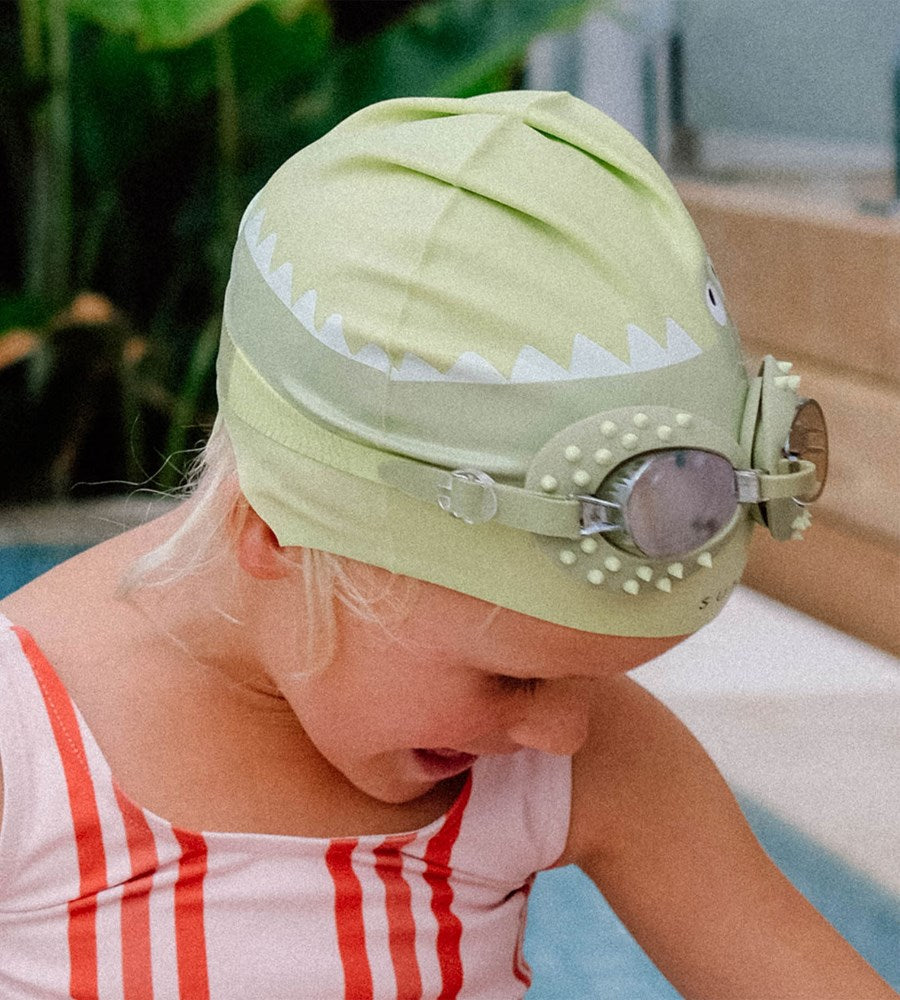 SunnyLife I Kids Swim Goggles Cookie the Croc I Khaki