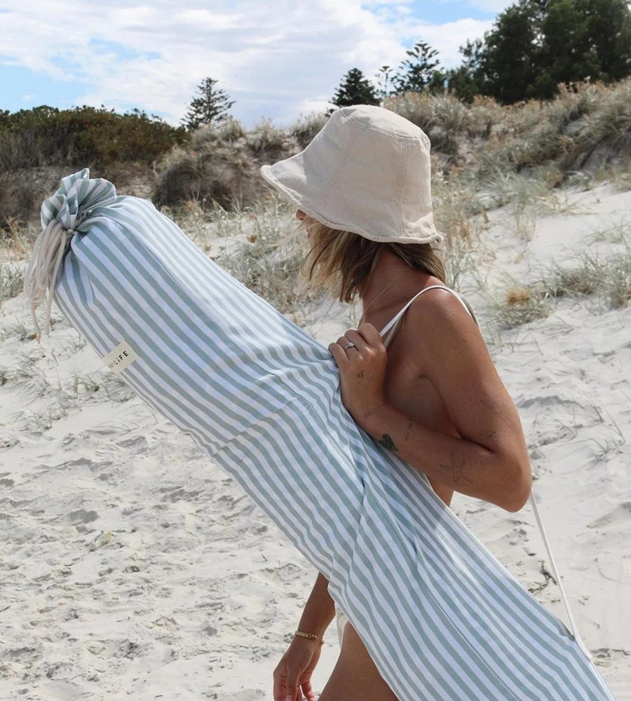 SunnyLife | Beach Cabana | Sea Sage Stripe