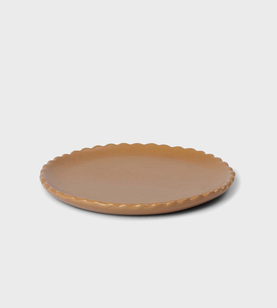 Tasteology | Waves Dinner Plate | Terracotta