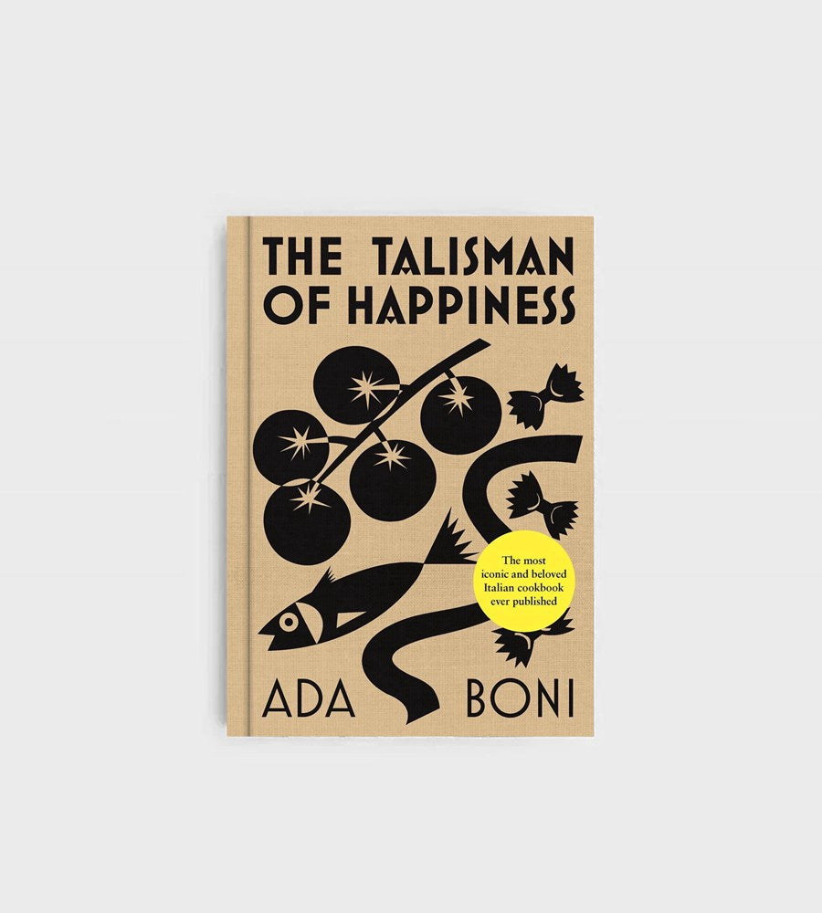 Book cover of 'The Talisman of Happiness' by Ada Boni on a beige background