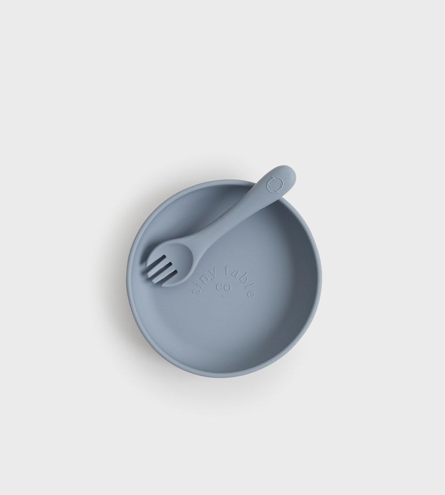 Tiny Table Co. | Plate and Spork Set | Pebble