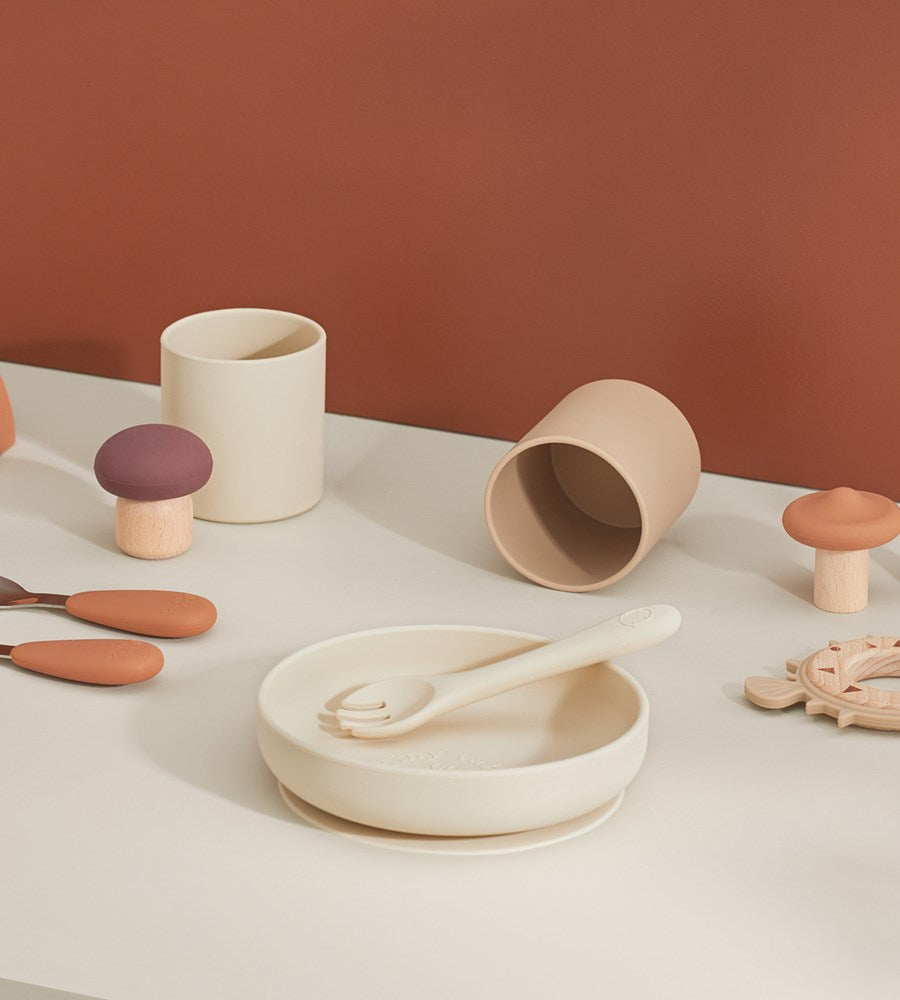 Tiny Table Co. | Plate and Spork Set | Sand