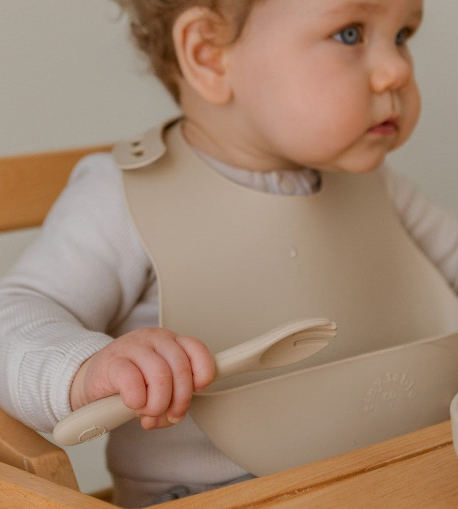 Tiny Table Co. | Silicone Catch Bib | Stone