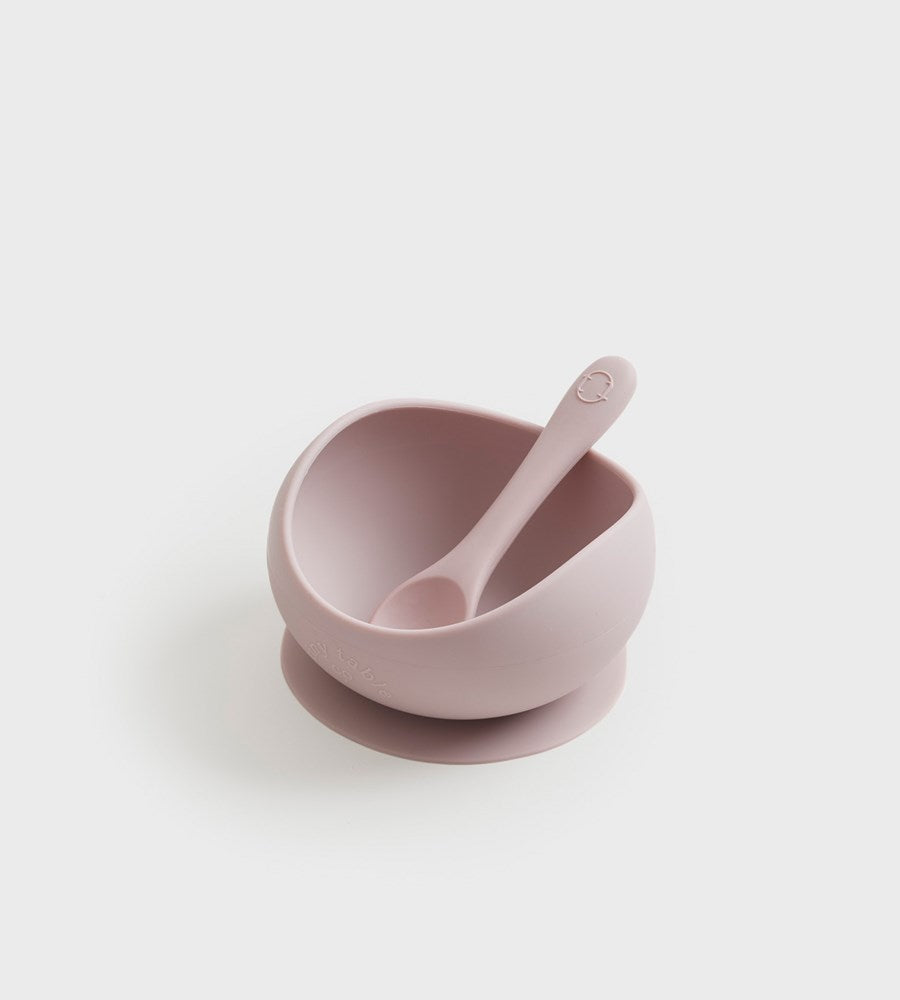 Tiny Table Co. | Suction Bowl and Spoon Set | Petal