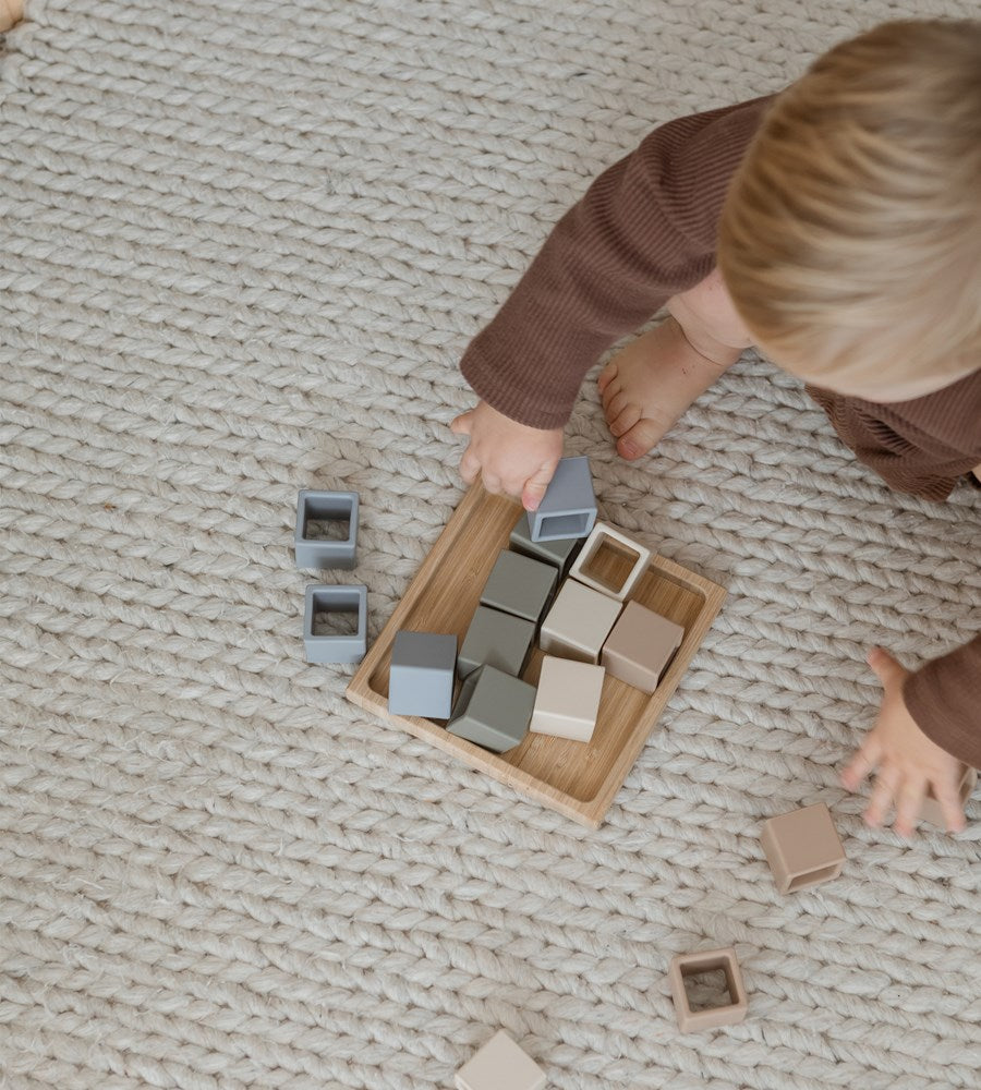 Tiny Table First Blocks | Blues & Greens