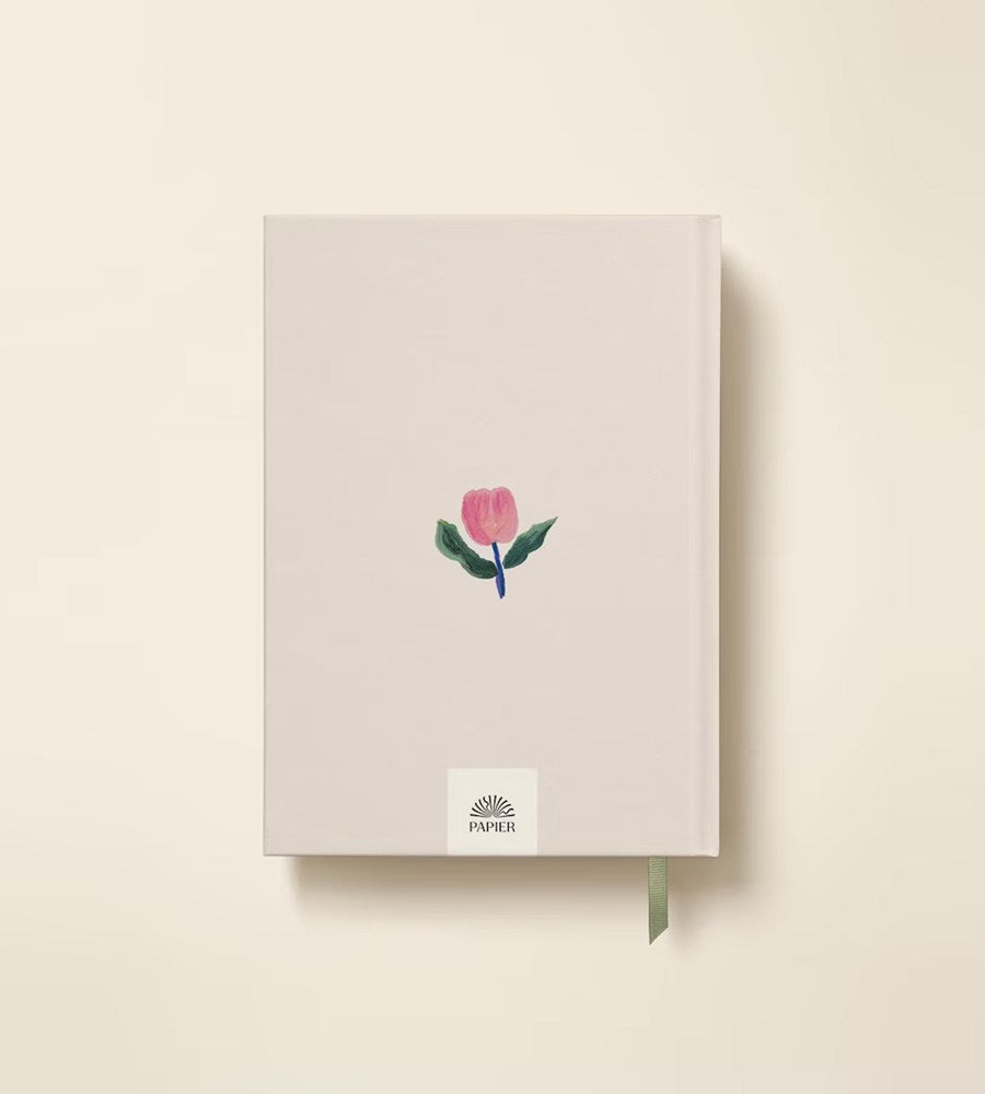 Tulip Vase Wellness Journal | Hardcover Notebook A5