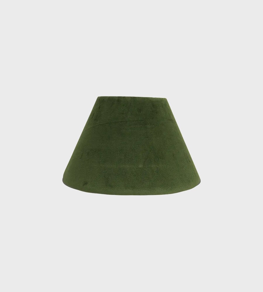 Velvet Lamp Shade | Olive