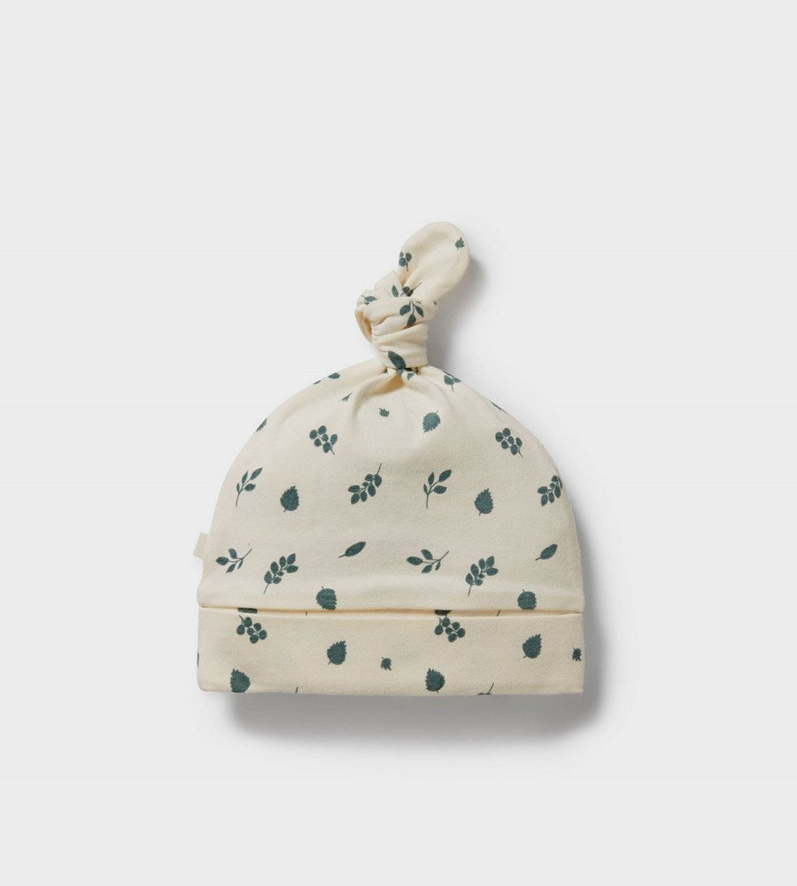 Wilson & Frenchy | Organic Cotton Knot Hat | Twilight Leaf