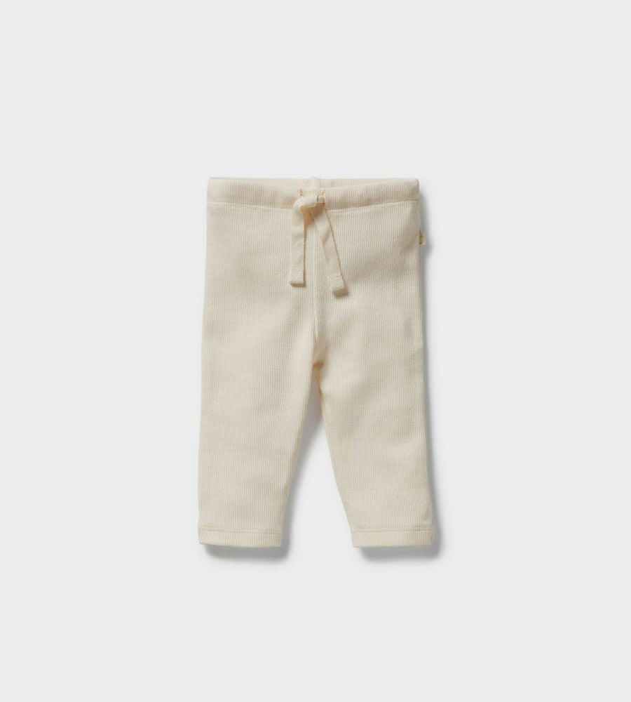 Wilson & Frenchy | Organic Cotton Rib Leggings | Buttermilk
