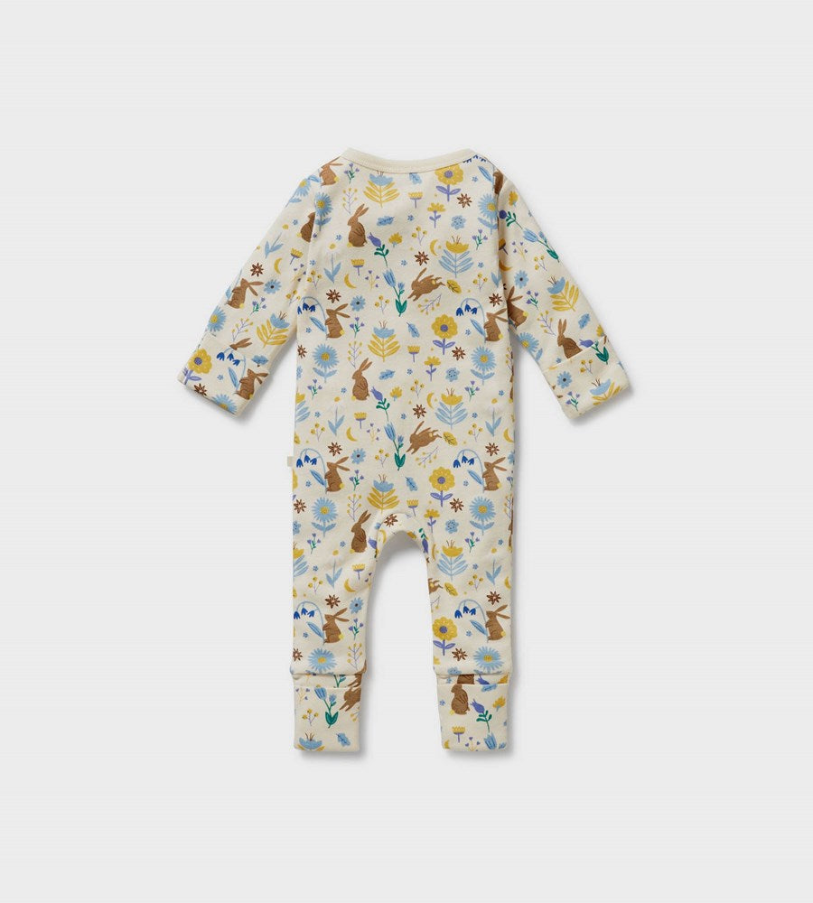 Wilson & Frenchy | Organic Cotton Zipsuit with Feet | Daisy Mae