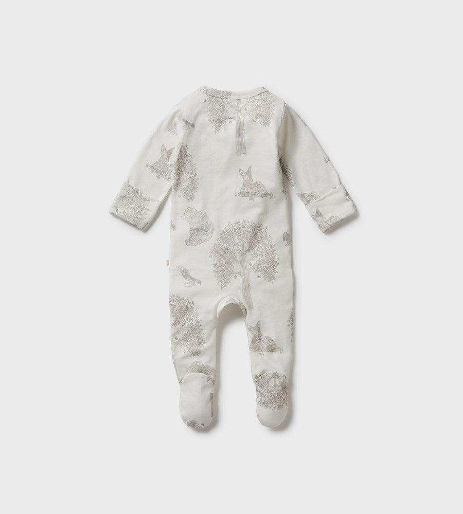 Wilson & Frenchy | Organic Cotton Zipsuit with Feet | Welcome to the World