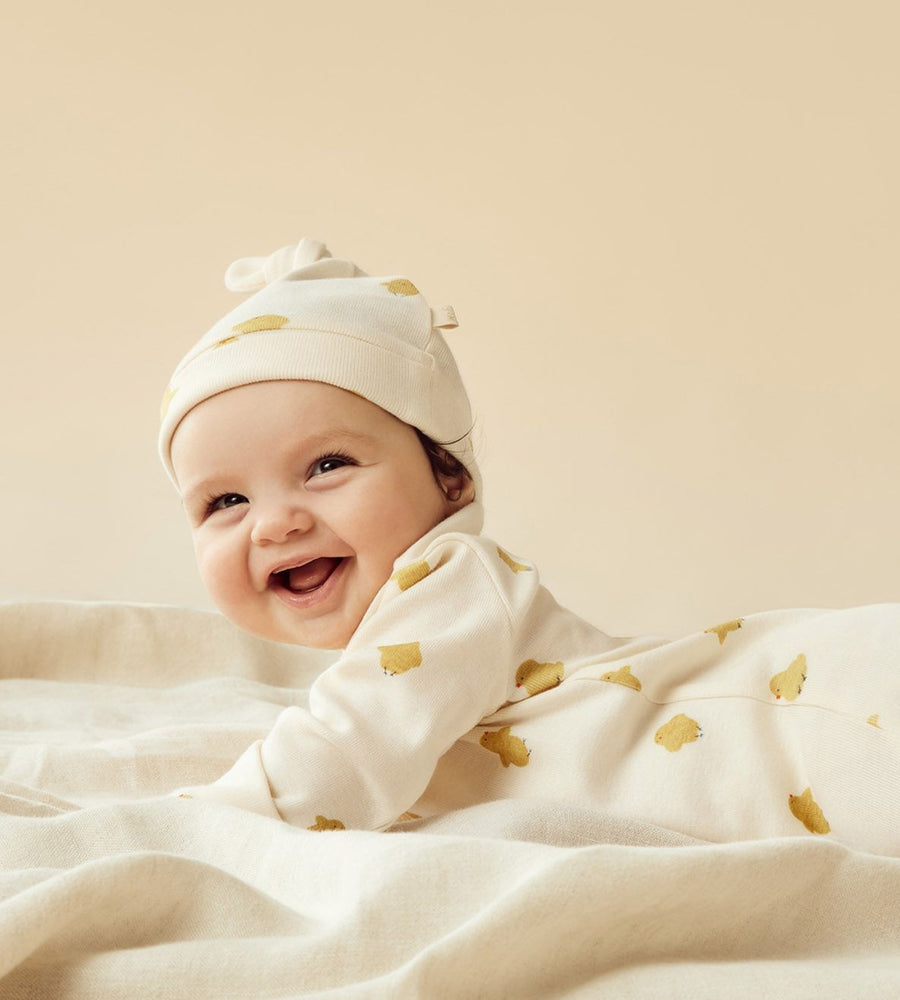 Wilson & Frenchy | Organic Cotton Knot Hat | Little Chick