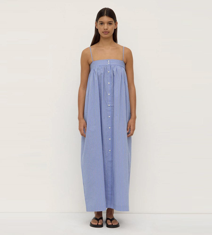 Assembly Label | Erina Stripe Maxi Dress | Blue/White Stripe