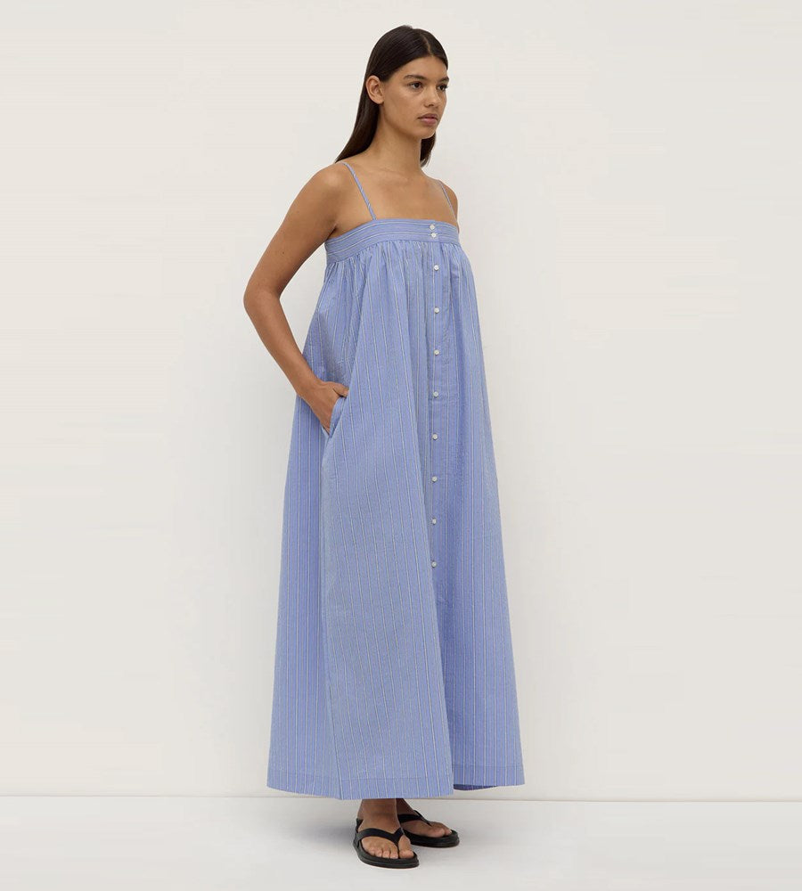 Assembly Label | Erina Stripe Maxi Dress | Blue/White Stripe