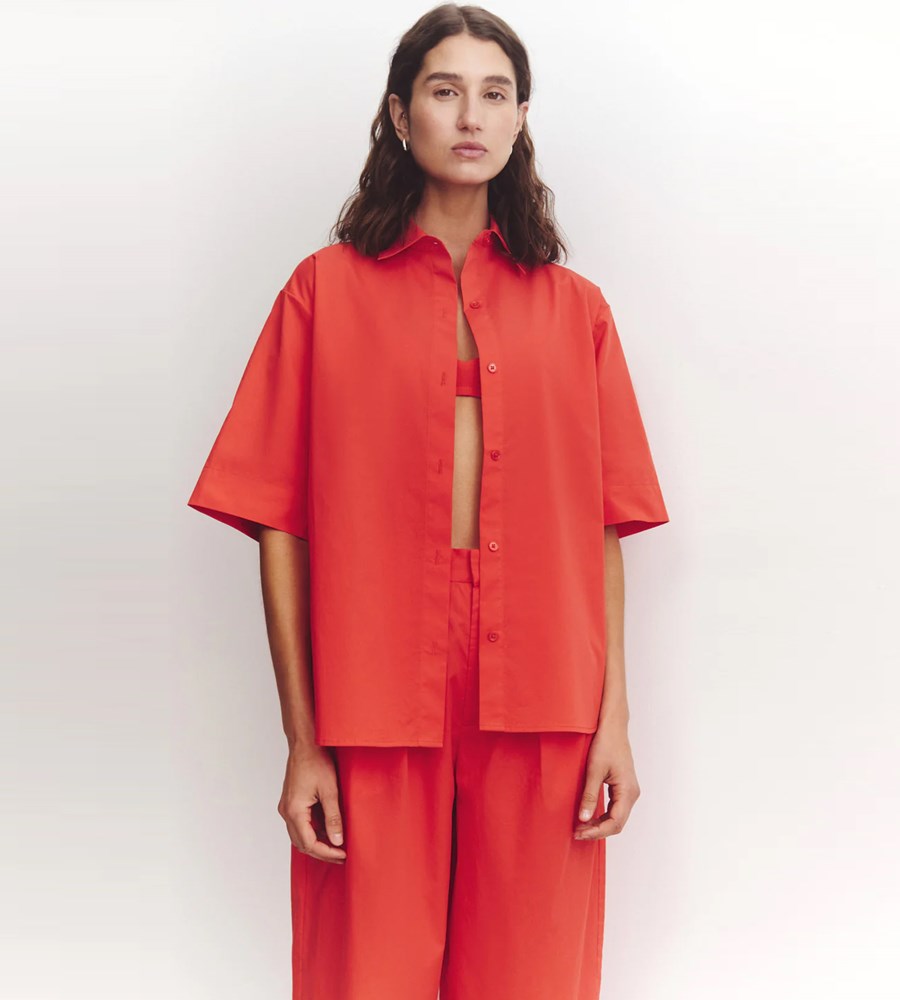 Assembly Label | Joni Short Sleeve Shirt | Chilli