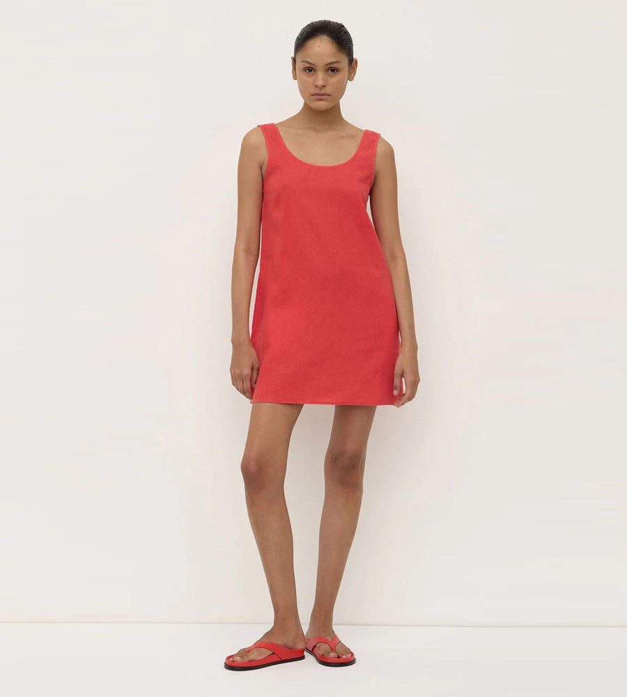 Assembly Label | Selma Linen Mini Dress | Chilli