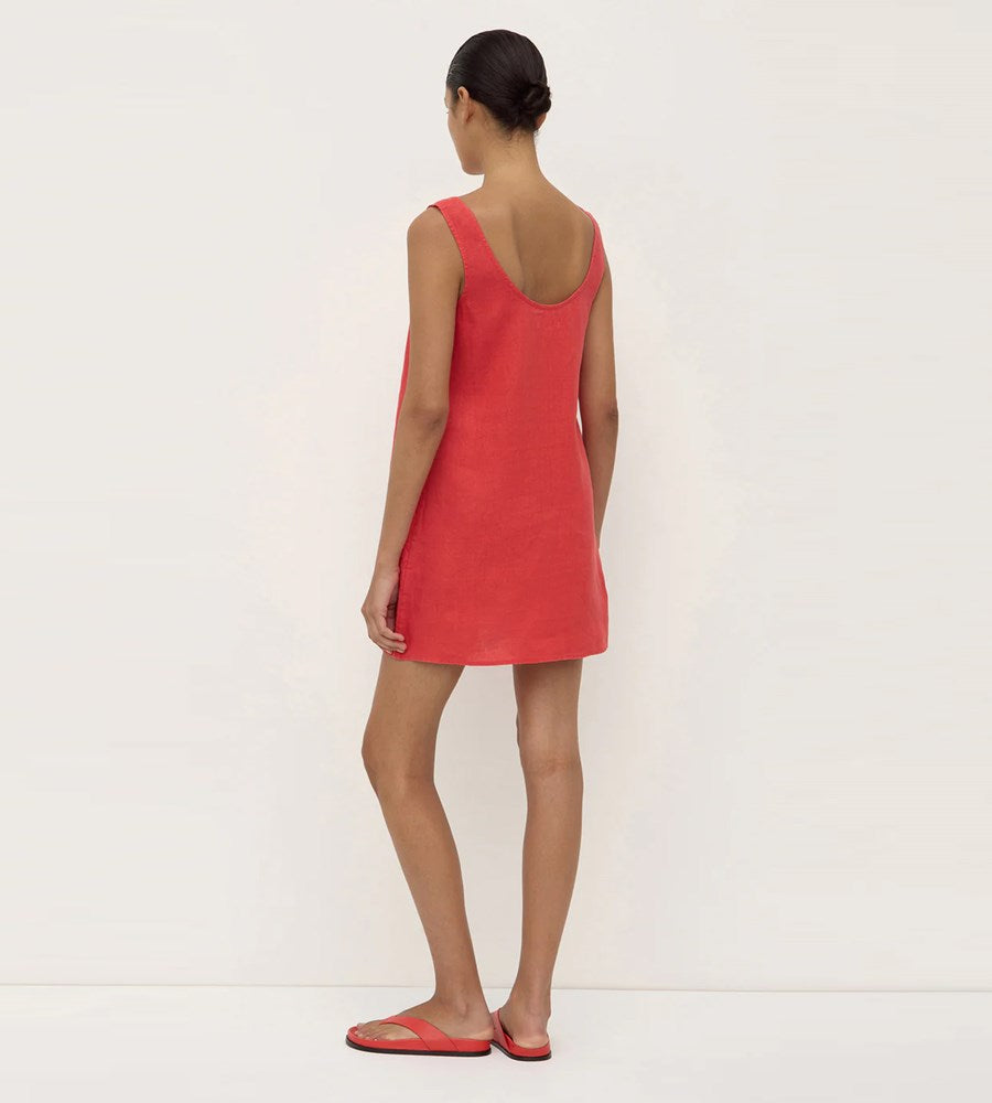 Assembly Label | Selma Linen Mini Dress | Chilli