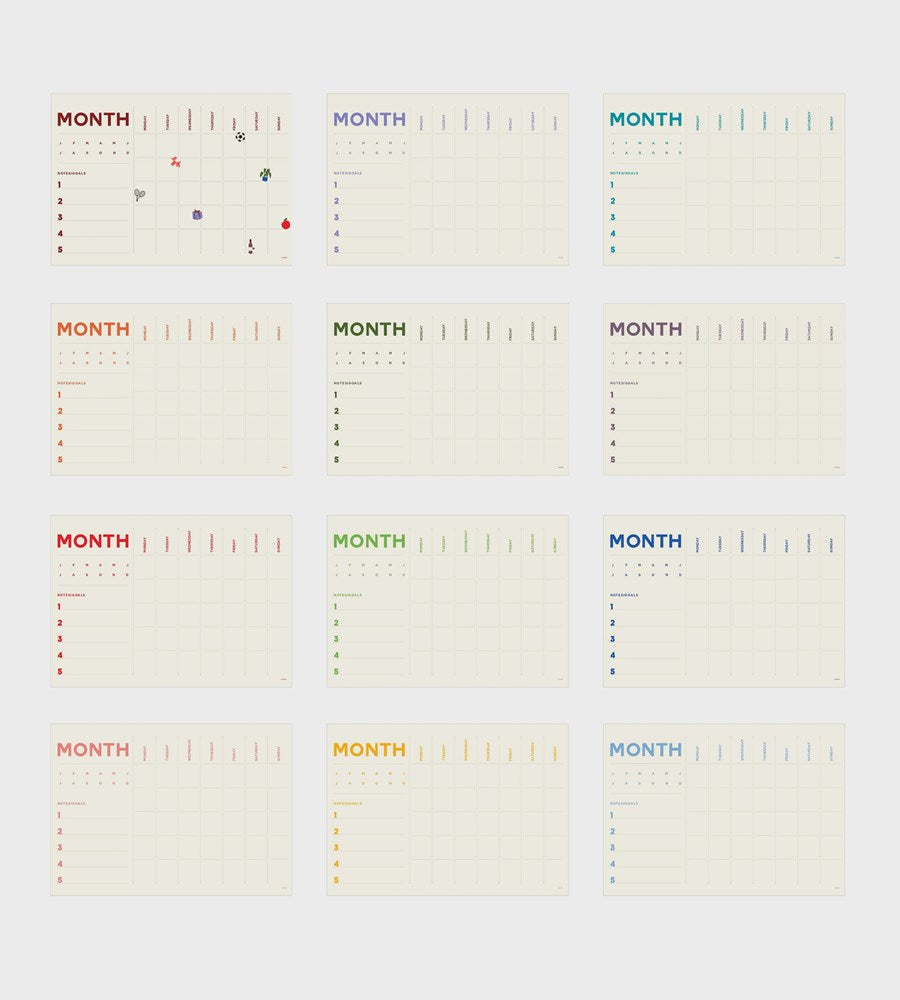 Lettuce | A2 Month Planner