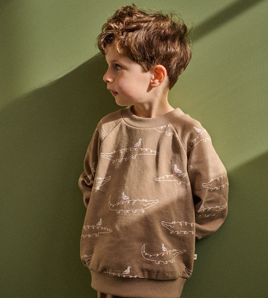 Nature Baby | Emerson Sweater | Curious Crocodiles