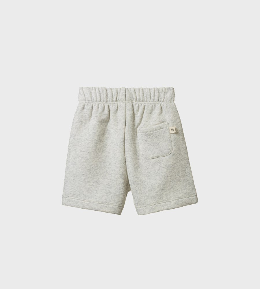Gray shorts on a white background