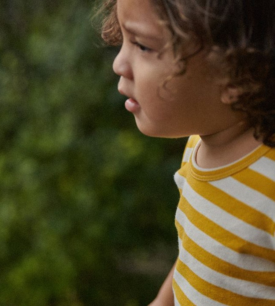 Nature Baby | River Tee I Golden Sea Stripe